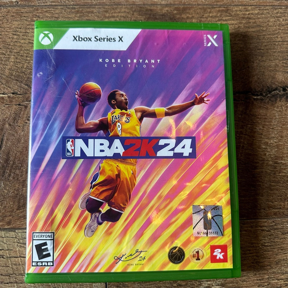 Unisex Xbox NBA 2K24 Kobe Bryant Edition Video Game Green Purple